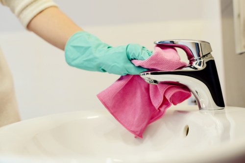 Professional Airbnb cleaning preparation in a Knightsbridge apartment