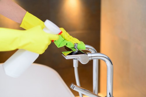 Entrance hall communal area cleaning in Knightsbridge