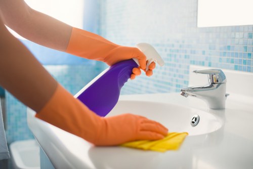 Bathroom and surface cleaning before move-in day in Knightsbridge